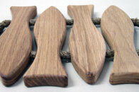 Grytunderlägg Fiskar Teak 4