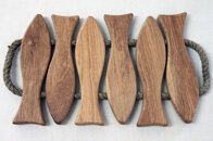 Grytunderlägg Fiskar Teak 6