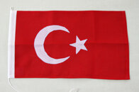 Turkiet flagga - Vävd Polyester